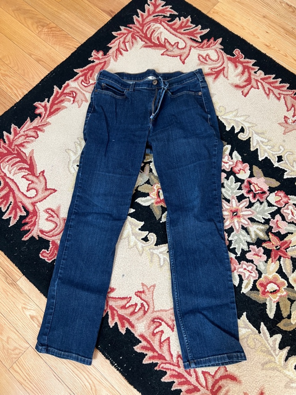Duluth Trading Co Dark Blue Straight Leg Women’s Jeans